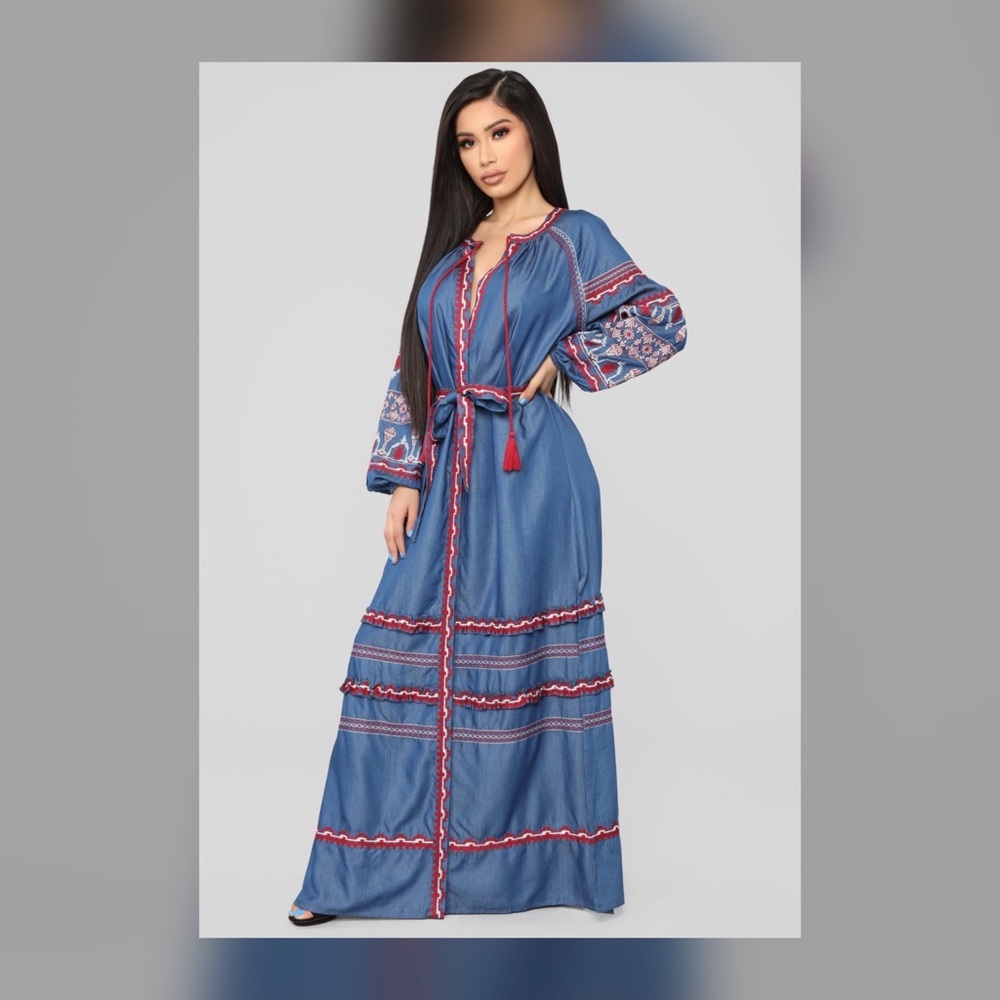 Denim Maxi Dress
